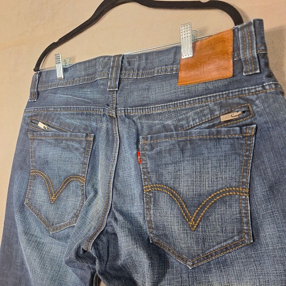 Levis 514 jeans mens 36x30 Slim Straight Originals zip pockes Y2K